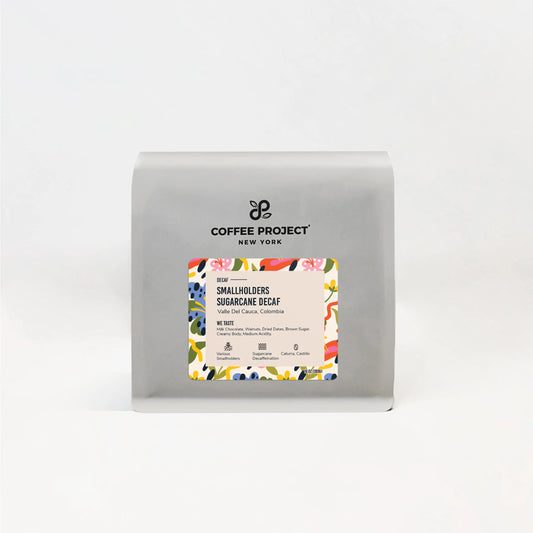 Colombia Smallholders Sugarcane Decaf coffee bag