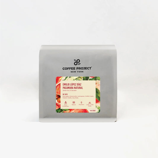 El Salvador Emilio Lopez Diaz Pacamara Natural coffee bag